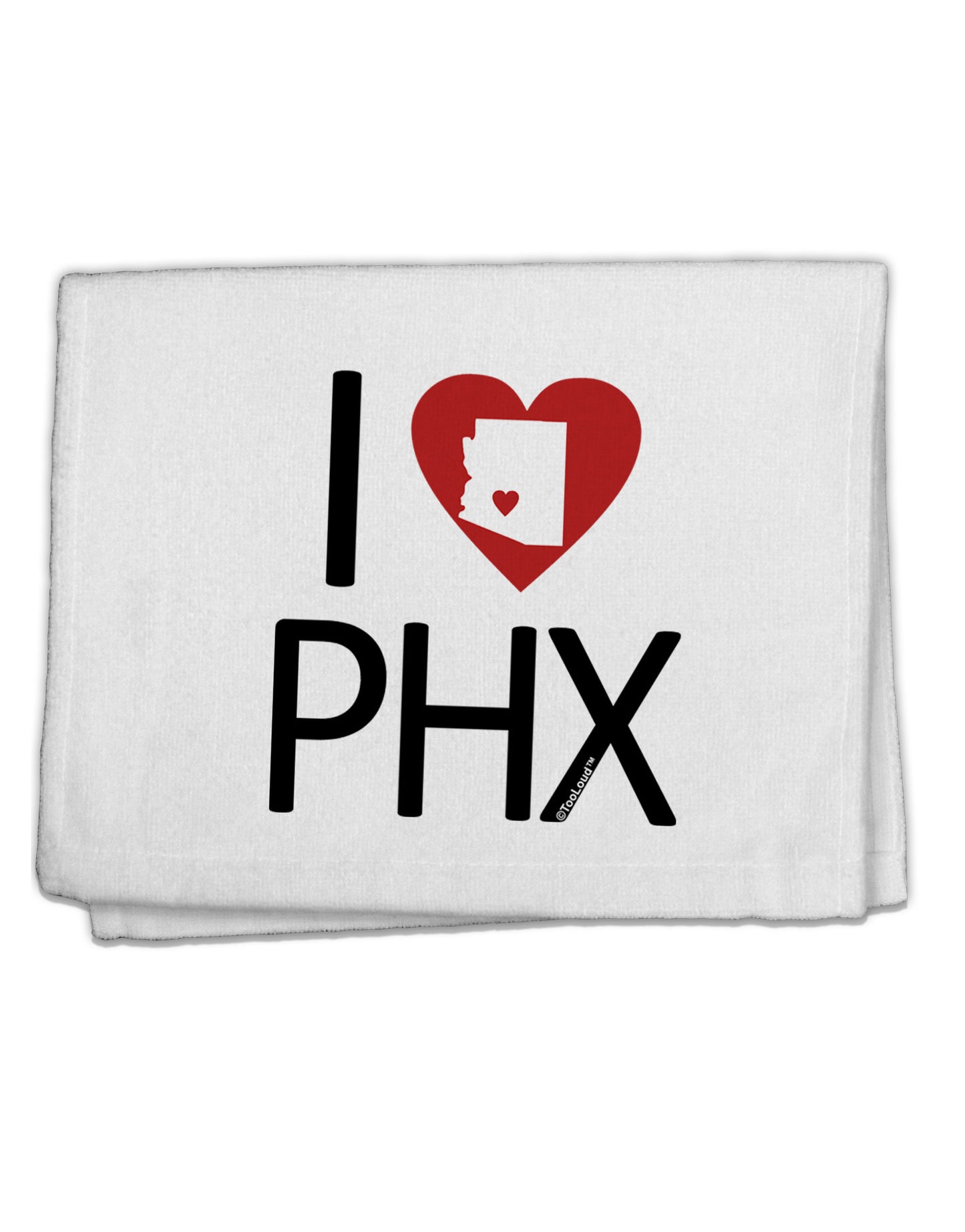 I Heart Phoenix 11&#x22;x18&#x22; Dish Fingertip Towel-Fingertip Towel-TooLoud-White-Davson Sales
