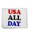 USA All Day - Distressed Patriotic Design 11&#x22;x18&#x22; Dish Fingertip Towel by TooLoud-Fingertip Towel-TooLoud-White-Davson Sales
