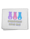 Three Easter Bunnies - Somebunny Loves Me 11&#x22;x18&#x22; Dish Fingertip Towel by TooLoud-Fingertip Towel-TooLoud-White-Davson Sales