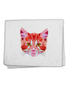 Geometric Kitty Red 11&#x22;x18&#x22; Dish Fingertip Towel-Fingertip Towel-TooLoud-White-Davson Sales