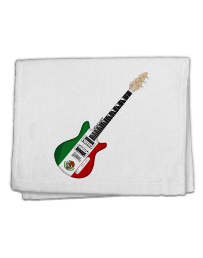 Mexican Flag Guitar Design 11&#x22;x18&#x22; Dish Fingertip Towel by TooLoud-Fingertip Towel-TooLoud-White-Davson Sales