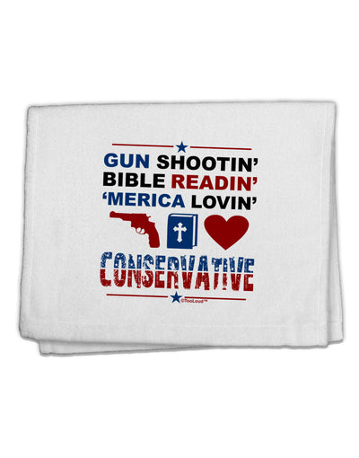 Gun Shootin' Conservative 11&#x22;x18&#x22; Dish Fingertip Towel-Fingertip Towel-TooLoud-White-Davson Sales