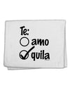 Tequila Checkmark Design 11&#x22;x18&#x22; Dish Fingertip Towel by TooLoud-Fingertip Towel-TooLoud-White-Davson Sales