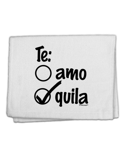 Tequila Checkmark Design 11&#x22;x18&#x22; Dish Fingertip Towel by TooLoud-Fingertip Towel-TooLoud-White-Davson Sales