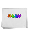 LGBT Ally Rainbow Text 11&#x22;x18&#x22; Dish Fingertip Towel by TooLoud-Fingertip Towel-TooLoud-White-Davson Sales