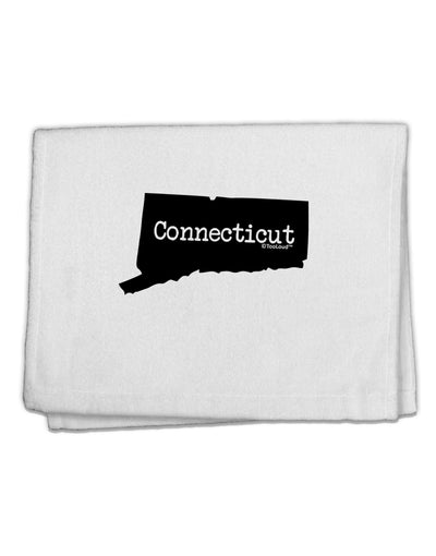 Connecticut - United States Shape 11&#x22;x18&#x22; Dish Fingertip Towel-Fingertip Towel-TooLoud-White-Davson Sales