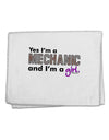 Yes I am a Mechanic Girl 11&#x22;x18&#x22; Dish Fingertip Towel-Fingertip Towel-TooLoud-White-Davson Sales