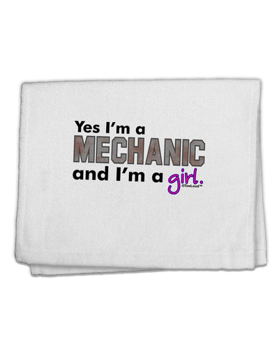 Yes I am a Mechanic Girl 11&#x22;x18&#x22; Dish Fingertip Towel-Fingertip Towel-TooLoud-White-Davson Sales