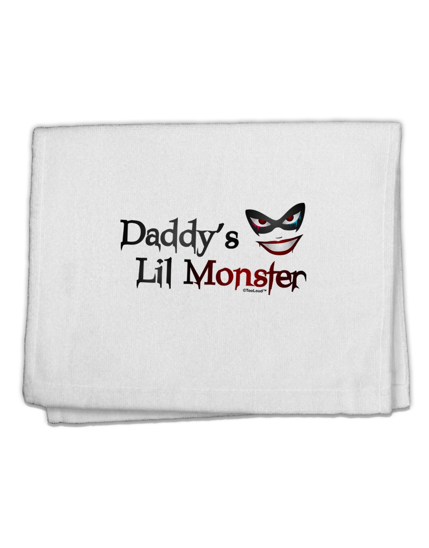 Daddys Lil Monster 11&#x22;x18&#x22; Dish Fingertip Towel-Fingertip Towel-TooLoud-White-Davson Sales