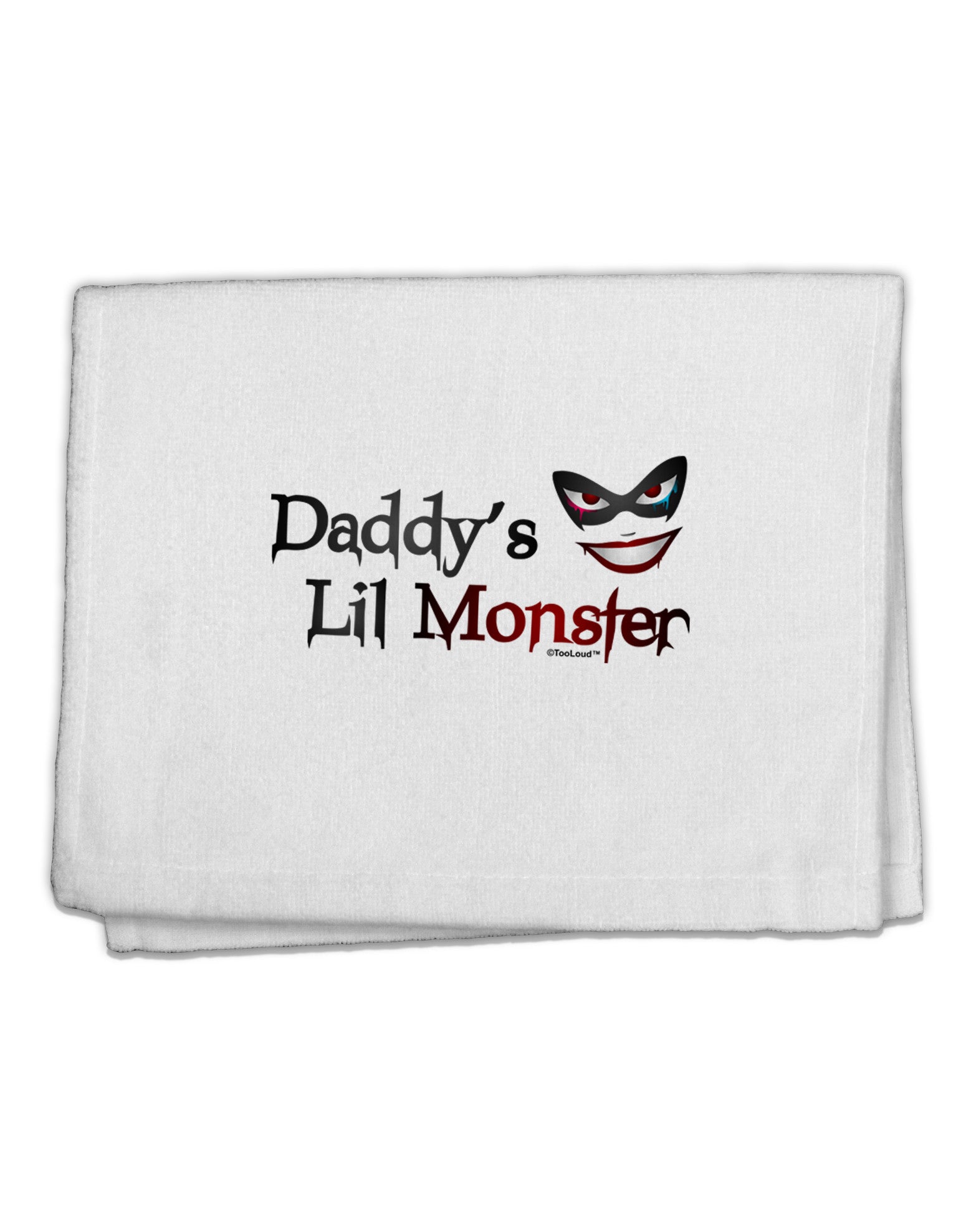 Daddys Lil Monster 11&#x22;x18&#x22; Dish Fingertip Towel-Fingertip Towel-TooLoud-White-Davson Sales