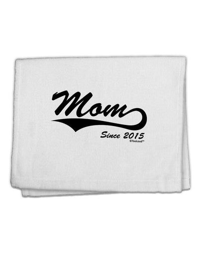 Mom Since (Your Year) Design 11&#x22;x18&#x22; Dish Fingertip Towel by TooLoud-Fingertip Towel-TooLoud-White-Davson Sales