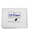 Web Designer Not Miracle Worker 11&#x22;x18&#x22; Dish Fingertip Towel-Fingertip Towel-TooLoud-White-Davson Sales