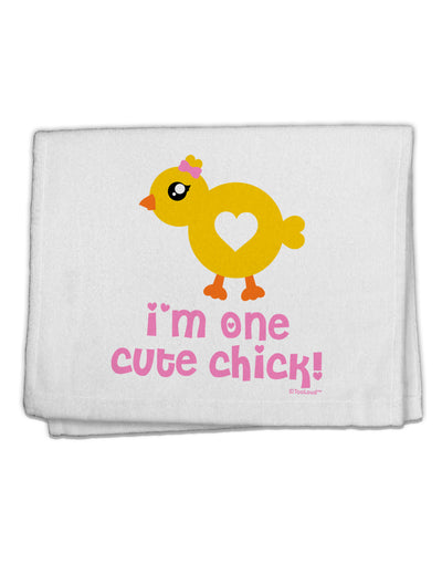 I'm One Cute Chick 11&#x22;x18&#x22; Dish Fingertip Towel by TooLoud-Fingertip Towel-TooLoud-White-Davson Sales