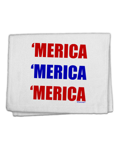 Merica Merica Merica - Red and Blue 11&#x22;x18&#x22; Dish Fingertip Towel-Fingertip Towel-TooLoud-White-Davson Sales