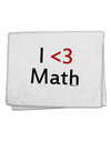 I Heart Math 11&#x22;x18&#x22; Dish Fingertip Towel by TooLoud-Fingertip Towel-TooLoud-White-Davson Sales