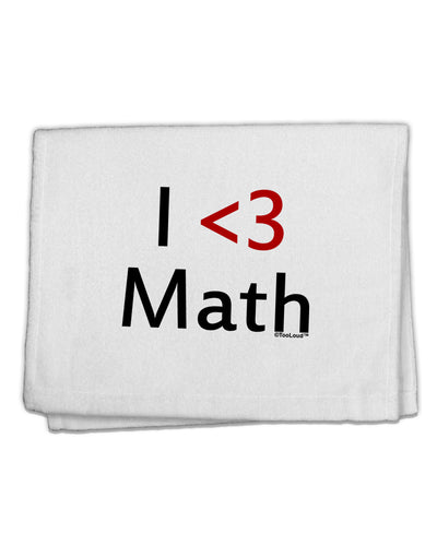 I Heart Math 11&#x22;x18&#x22; Dish Fingertip Towel by TooLoud-Fingertip Towel-TooLoud-White-Davson Sales