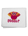 Cute Gobble Turkey Pink 11&#x22;x18&#x22; Dish Fingertip Towel-Fingertip Towel-TooLoud-White-Davson Sales