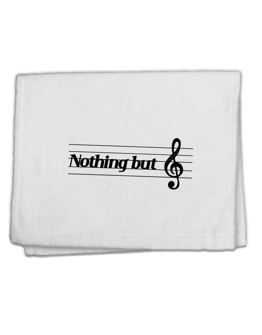 Nothing But Treble Music Pun 11&#x22;x18&#x22; Dish Fingertip Towel by TooLoud-Fingertip Towel-TooLoud-White-Davson Sales