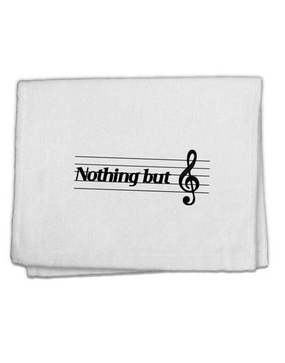 Nothing But Treble Music Pun 11&#x22;x18&#x22; Dish Fingertip Towel by TooLoud-Fingertip Towel-TooLoud-White-Davson Sales