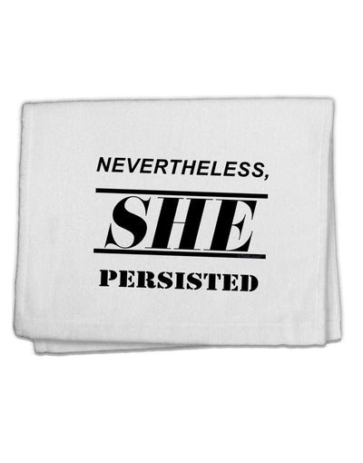 Nevertheless She Persisted Women's Rights 11&#x22;x18&#x22; Dish Fingertip Towel by TooLoud-Fingertip Towel-TooLoud-White-Davson Sales