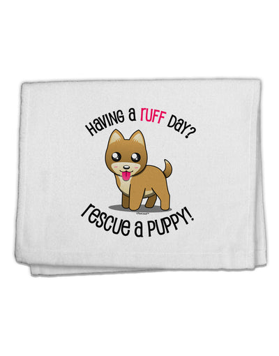 Rescue A Puppy 11&#x22;x18&#x22; Dish Fingertip Towel-Fingertip Towel-TooLoud-White-Davson Sales