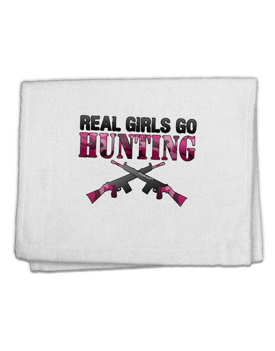 Real Girls Go Hunting 11&#x22;x18&#x22; Dish Fingertip Towel-Fingertip Towel-TooLoud-White-Davson Sales