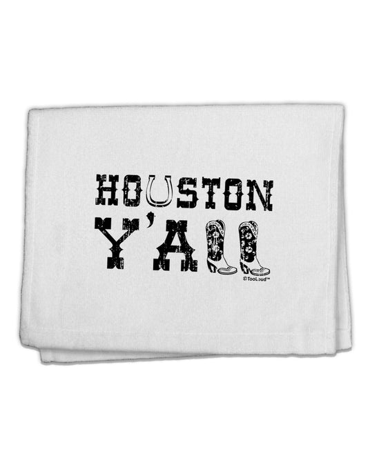 Houston Y'all - Boots - Texas Pride 11&#x22;x18&#x22; Dish Fingertip Towel by TooLoud-Fingertip Towel-TooLoud-White-Davson Sales