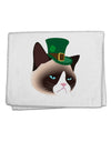 Leprechaun Disgruntled Cat 11&#x22;x18&#x22; Dish Fingertip Towel-Fingertip Towel-TooLoud-White-Davson Sales