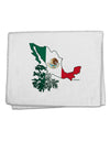 Mexican Roots - Mexico Outline Mexican Flag 11&#x22;x18&#x22; Dish Fingertip Towel by TooLoud-Fingertip Towel-TooLoud-White-Davson Sales