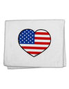 American Flag Heart Design 11&#x22;x18&#x22; Dish Fingertip Towel by TooLoud-Fingertip Towel-TooLoud-White-Davson Sales