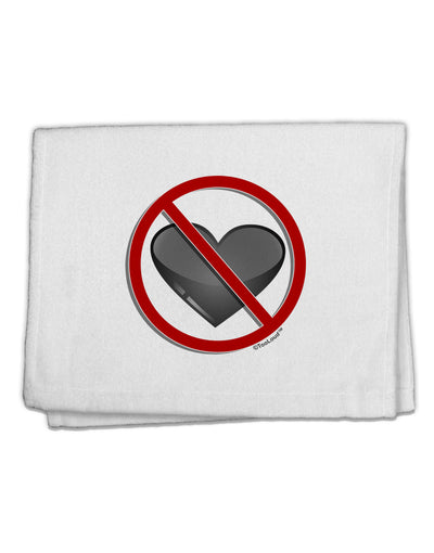 No Love Symbol 11&#x22;x18&#x22; Dish Fingertip Towel-Fingertip Towel-TooLoud-White-Davson Sales