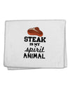 Steak Is My Spirit Animal 11&#x22;x18&#x22; Dish Fingertip Towel-Fingertip Towel-TooLoud-White-Davson Sales