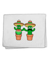 Fiesta Cactus Couple 11&#x22;x18&#x22; Dish Fingertip Towel by TooLoud-Fingertip Towel-TooLoud-White-Davson Sales