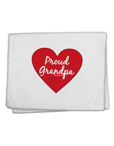 Proud Grandpa Heart 11&#x22;x18&#x22; Dish Fingertip Towel by TooLoud-Fingertip Towel-TooLoud-White-Davson Sales