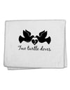 Two Turtle Doves Text 11&#x22;x18&#x22; Dish Fingertip Towel-Fingertip Towel-TooLoud-White-Davson Sales