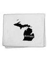 Michigan - United States Shape 11&#x22;x18&#x22; Dish Fingertip Towel-Fingertip Towel-TooLoud-White-Davson Sales