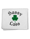 Sassy Lass St Patricks Day 11&#x22;x18&#x22; Dish Fingertip Towel-Fingertip Towel-TooLoud-White-Davson Sales