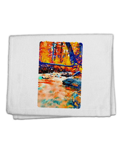 Mt Shavano Colorado Watercolor 11&#x22;x18&#x22; Dish Fingertip Towel-Fingertip Towel-TooLoud-White-Davson Sales