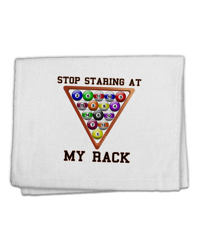 Stop Staring At My Rack - Pool 11&#x22;x18&#x22; Dish Fingertip Towel-Fingertip Towel-TooLoud-White-Davson Sales