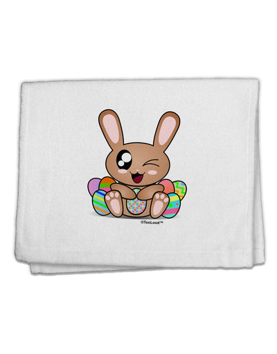 Cute Bunny with Eggs 11&#x22;x18&#x22; Dish Fingertip Towel-Fingertip Towel-TooLoud-White-Davson Sales