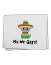 Oh My Gato - Cinco De Mayo 11&#x22;x18&#x22; Dish Fingertip Towel by TooLoud-Fingertip Towel-TooLoud-White-Davson Sales