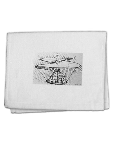 Helicopter Sketch 11&#x22;x18&#x22; Dish Fingertip Towel-Fingertip Towel-TooLoud-White-Davson Sales