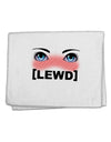 Blushing Anime Eyes Lewd 11&#x22;x18&#x22; Dish Fingertip Towel by TooLoud-Fingertip Towel-TooLoud-White-Davson Sales