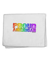 Proud American Rainbow Text 11&#x22;x18&#x22; Dish Fingertip Towel by TooLoud-Fingertip Towel-TooLoud-White-Davson Sales