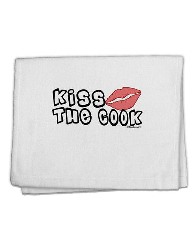 Kiss the Cook With Lips 11&#x22;x18&#x22; Dish Fingertip Towel by TooLoud-Fingertip Towel-TooLoud-White-Davson Sales