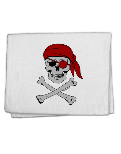Pirate Skull 11&#x22;x18&#x22; Dish Fingertip Towel-Fingertip Towel-TooLoud-White-Davson Sales