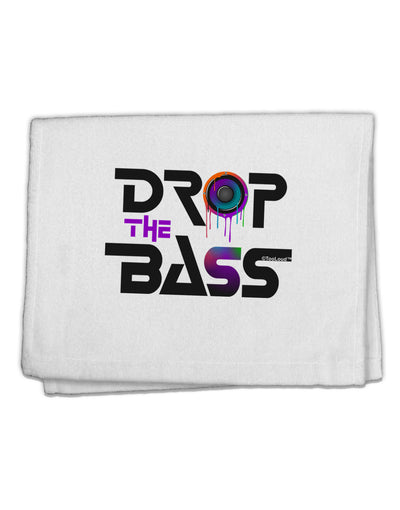 Drop The Bass - Drips Speaker 11&#x22;x18&#x22; Dish Fingertip Towel-Fingertip Towel-TooLoud-White-Davson Sales