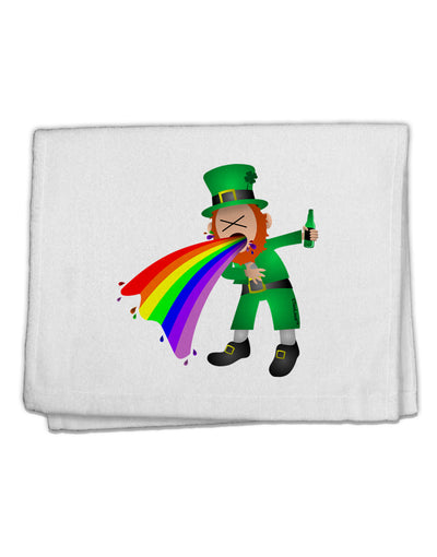 Puking Rainbow Leprechaun 11&#x22;x18&#x22; Dish Fingertip Towel-Fingertip Towel-TooLoud-White-Davson Sales