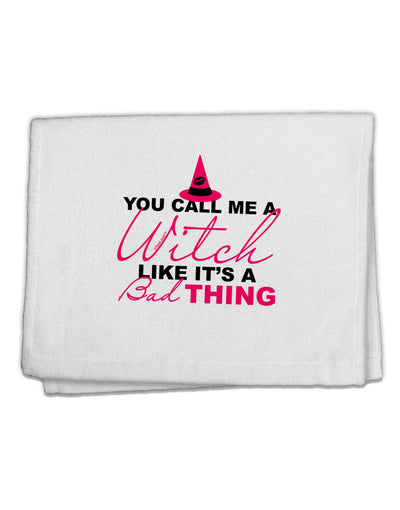 Witch - Bad Thing Text 11&#x22;x18&#x22; Dish Fingertip Towel-Fingertip Towel-TooLoud-White-Davson Sales