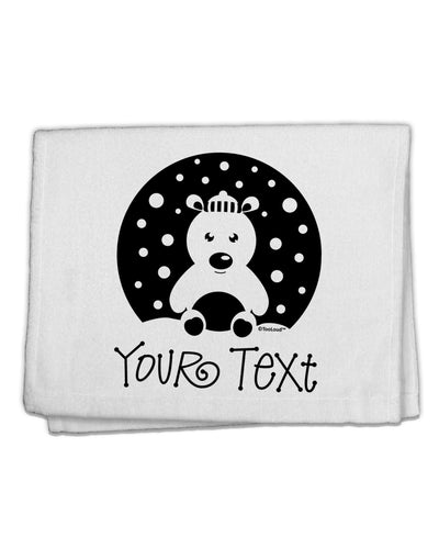 Personalized Matching Polar Bear Family Design - Your Text 11&#x22;x18&#x22; Dish Fingertip Towel-Fingertip Towel-TooLoud-White-Davson Sales